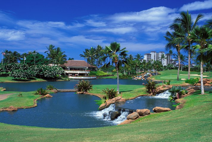 Hawaii, Oahu, Kapolei, Ko'olina Golf Club, 18Th Hole.